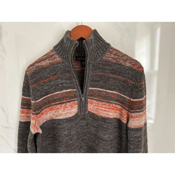 Vintage Y2K Banana Republic Pullover Fair Island 1/4 Zip Extra Fine Merino Wool - Picture 2 of 7